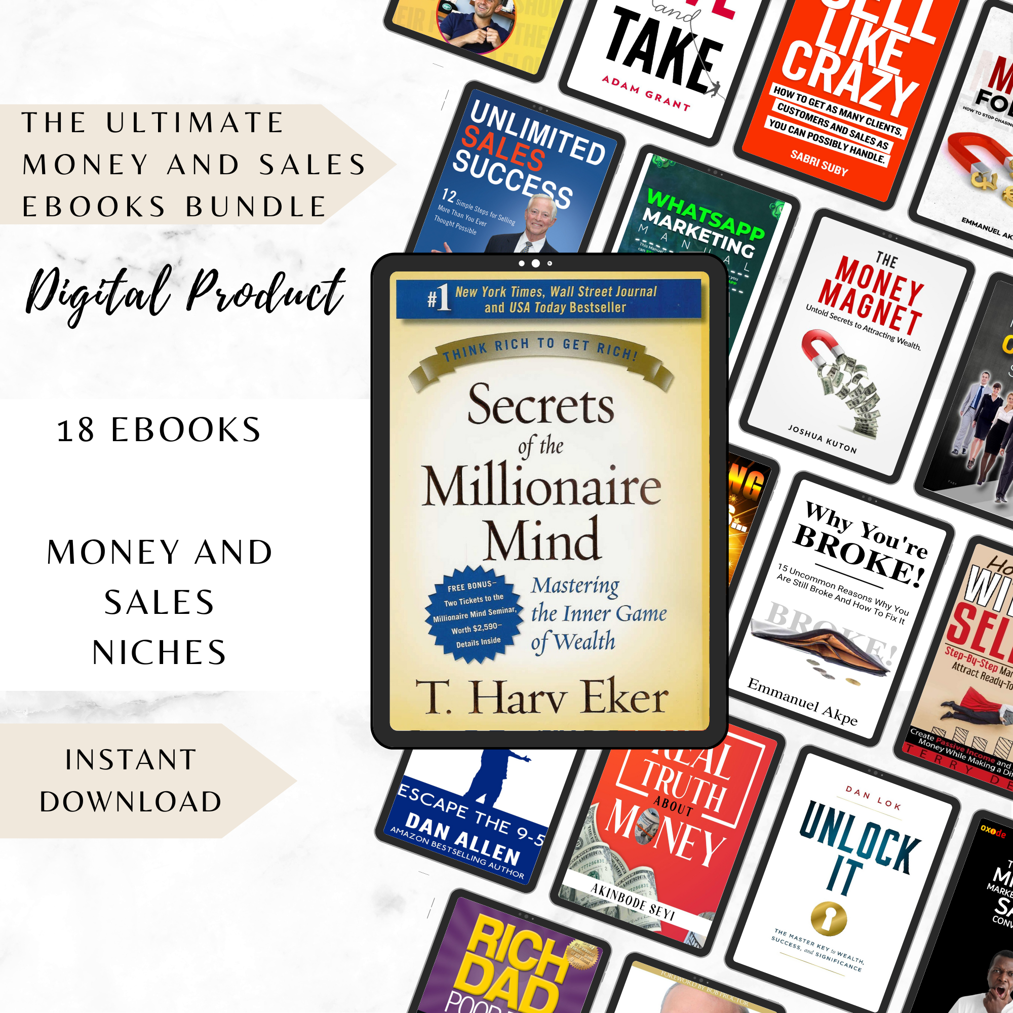 THE ULTIMATE MONEY AND SALES EBOOKS BUNDLE