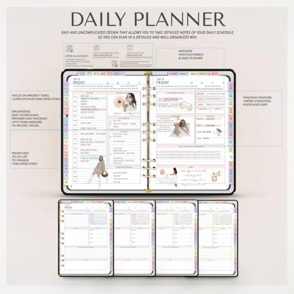All-in-One Digital Planner for 2025 – Undated, Aesthetic & iPad-Ready! - Image 4